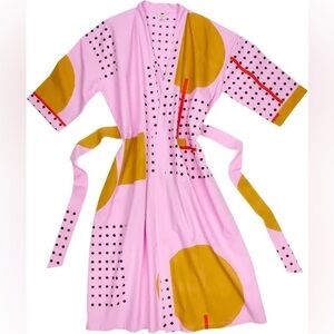 Block Shop Textiles 100% Cotton Bird of Paradise Robe Lilac LG/XL *SECONDS*